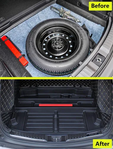 Vista 6 de Caja de almacenamiento oculta para maletero Honda CR-V 2017-2022, organizador específico de inserción de carga en escotilla trasera CRV, espacio
