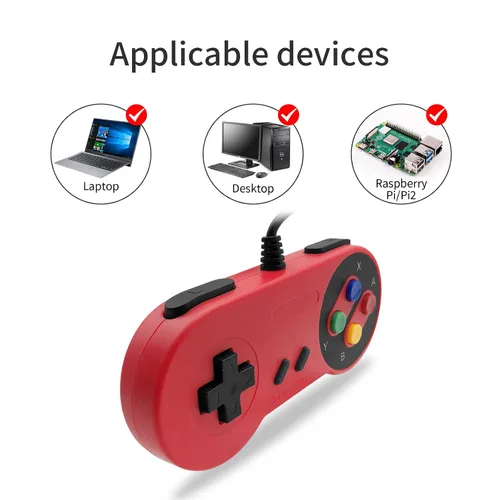 Vista 7 de COIORVIS usb Snes controller Wired Controller for Switch USB controller for PC Emulator Game Mobile Controller for NES wired Joypad Game for