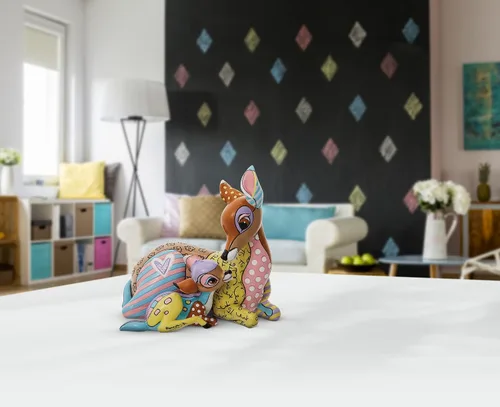 Vista 2 de Enesco Disney by Romero Britto Bambi and Mother - Figura de 5.7 pulgadas, multicolor