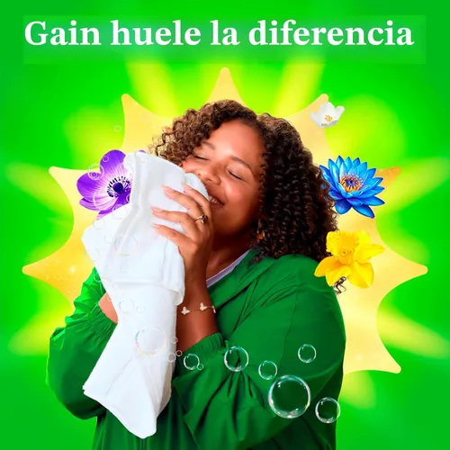 Vista 8 de Gain flings Ultra Oxi Cápsulas de Detergente para Ropa, 60 Unidades, Aroma Waterfall Delight, 3 en 1, Compatible con HE