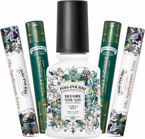 Vista 36 de Poo-Pourri Before-You-Go - Aerosol para inodoro, Bamboo Rain, 2 onzas líquidas, hasta 100 usos, desodorante para baño con aceites esenciales
