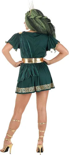 Vista 4 de Impresionante vestido de disfraz de Medusa para mujer