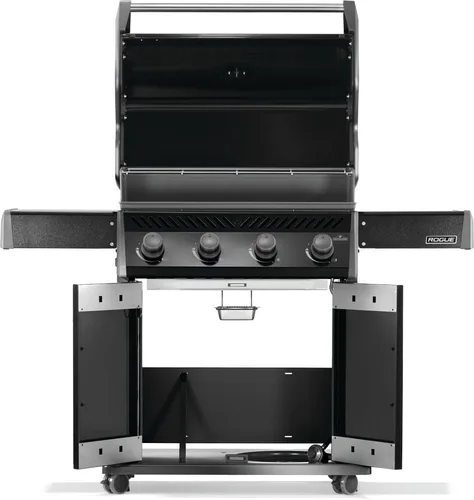 Vista 4 de Napoleon Rogue 525 Parrilla de Gas Natural, Negra, Rejillas de Acero Inoxidable, Barbacoa Resistente de 4 Mecheros