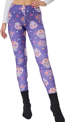 Vista 44 de sissycos - Leggings para mujer de los años 80 con estampado neón salpicado artístico, suaves como la seda y elásticas Splash abstracto