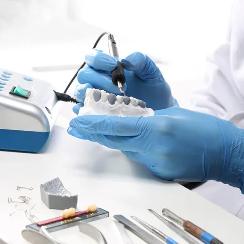 Vista 6 de 168 piezas dentales de resina sintética dentales dentales 3 juegos de dientes falsos 23 A3 sombra superior inferior dental para dientes de terror