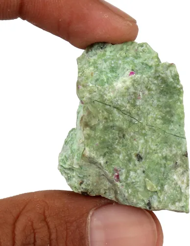 Vista 3 de GEMHUB Cristal de ópalo verde suelto de 104.1 quilates, piedra preciosa de ópalo verde sin tratar, ópalo verde certificado para envoltura