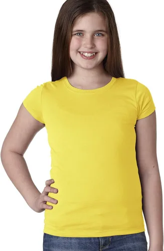 Vista 10 de Next Level Camiseta de punto acanalado de princesa para niñas grandes
