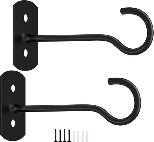 Vista 7 de Ganchos de techo para plantas colgantes, paquete de 2.5 pulgadas, ganchos de pared para plantas, luces, macetas, linternas, comederos de pájaros