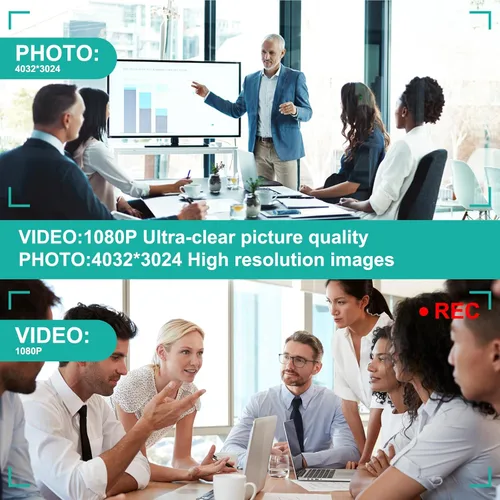 Vista 3 de Mini bolígrafo de cámara HD 1080P Cámara de seguridad portátil con 32 GB de grabación de bucle de tarjeta SD o niñera de fotos para interiores