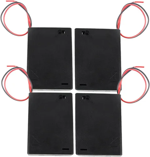 Vista 7 de Soporte de batería AAA para módulo láser con cable La caja del soporte de baterías se puede mover (pilas no incluidas)(S063-Soporte de batería-1