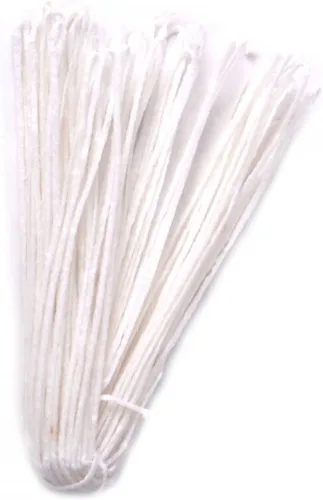 Vista 5 de Mecha de vela de cera larga blanca de 10 yardas, núcleo de algodón trenzado plano para lámparas de aceite de bricolaje, suministros de fabricación
