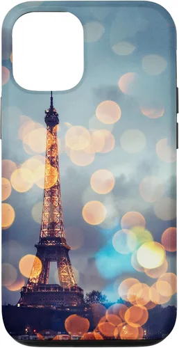 Vista 26 de iPhone 16 escénica Torre Eiffel París Francia por la noche Bokeh Majestic Case