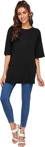 Vista 4 de Floerns Camiseta básica de manga corta para mujer