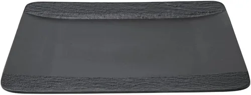 Vista 2 de Villeroy & Boch Manufacture Rock Square Plato llano de porcelana