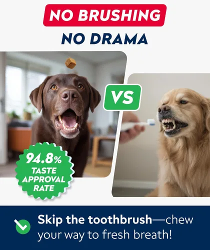 Vista 6 de STRELLALAB Avanzados masticables dentales y ambientadores de aliento para perros, golosinas de limpieza de dientes de perro, control de mal aliento