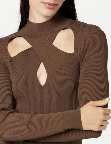 Vista 3 de The Drop Suéter con cuello alto falso Cecilia para mujer