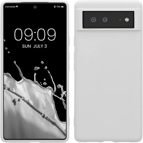 Vista 10 de kwmobile Funda compatible con Google Pixel 6 - Funda protectora de silicona TPU suave y delgada - Piedra antigua