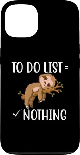Vista 6 de To Do List - Sleeping Sloth Wildlife Animal Lover Zookeeper Case for iPhone 15