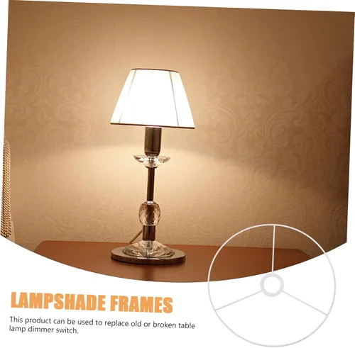 Vista 8 de LABRIMP Elegante marco de pantalla redonda adecuado para lámpara colgante de lámpara blanca