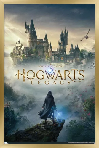 Vista 15 de Trends International Harry Potter: Hogwarts Legacy - Póster de pared de arte clave, 22.4 pulgadas de largo x 14.7 pulgadas, versión enmarcada