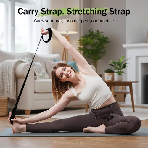 Vista 5 de Slim Panda Yoga Mat Straps for Carrying, Adjustable Yoga Mat Carrier Sling Fits All Mats(Mat Not Included)