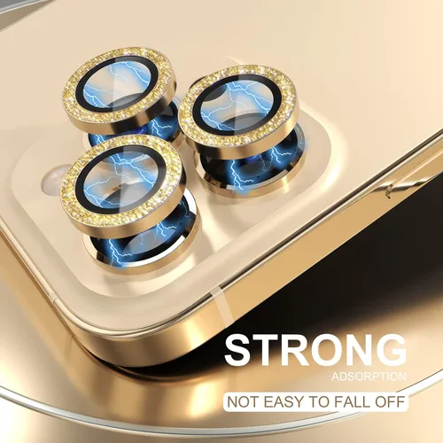 Vista 242 de Choiche Compatible para iPhone 16 Pro/iPhone 16 Pro Max Protector de Lente de Cámara, Vidrio Templado 9H Protector de Pantalla de Cubierta de Cámara