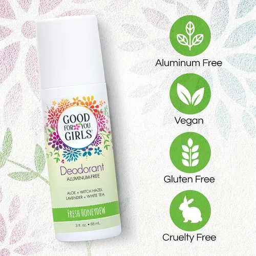 Vista 2 de Good for You Girls - Desodorante libre de aluminio, natural y vegano para niños, preadolescentes, adolescentes, protección segura y efectiva contra
