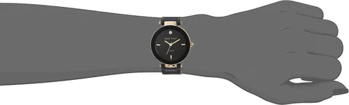 Vista 3 de Anne Klein Reloj de pulsera de cerámica con esfera de diamante genuino para mujer