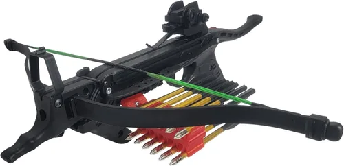 Vista 6 de SAS Pistol Crossbow Quiver 3D Printed 12 Bolts Holder Weaver Mounting Kit Negro