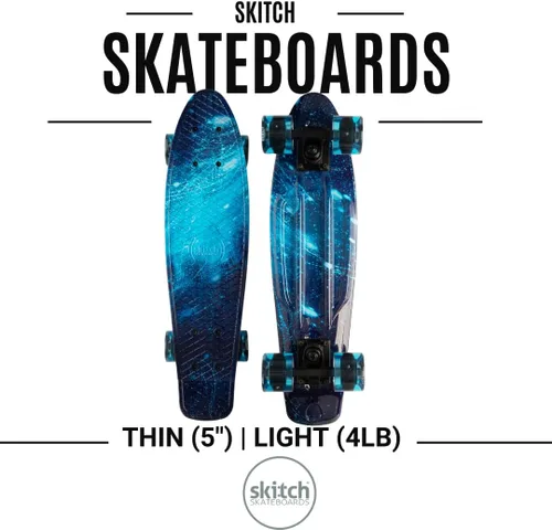 Vista 5 de SKITCH Patinetas para niños, adolescentes y adultos Juego de regalo de patineta premium para principiantes y profesionales, completo con tabla