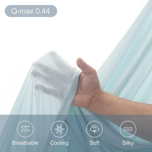 Vista 3 de LLanCL Mantas refrescantes para personas que duermen con calor – Manta de cama extremadamente fina para verano, mantas frías ligeras, sábana fresca