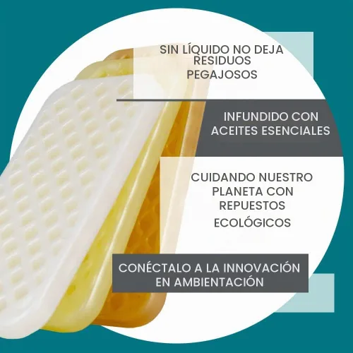 Vista 5 de Ambientador enchufable myfreshe de Fresh Products, libre de preocupaciones, sin calor, sin vidrio, fragancia seca, recambios para espacios pequeños