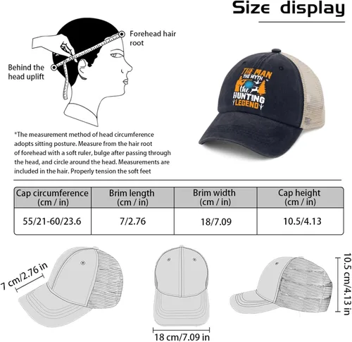 Vista 4 de Man Myth Legend Hunter Sombrero de golf Sombreros y gorras para mujer Azul púrpura 04 Sombrero para correr Hombres Regalos para mujeres Sombreros