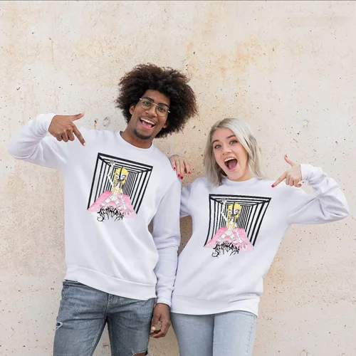 Vista 3 de Jazmin Sweatshirt Unisex Bean Non-Binary Singer Merch for Women Men Teen - 008