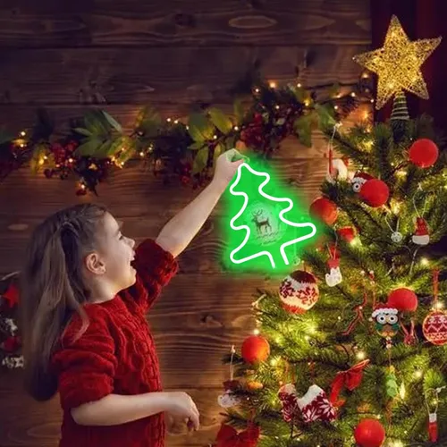 Vista 123 de Letrero de neón de amor para dormitorio, USB o batería, luz de neón para pared, luz de neón LED como letreros de pared de neón para niñas, letrero