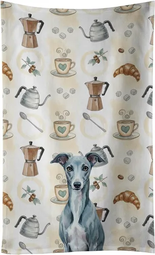 Vista 162 de Caroline's Treasures Afghan Hound - Toalla de cocina para barra de café, terciopelo frontal y lazo de algodón, lavable a máquina Sabueso afgano
