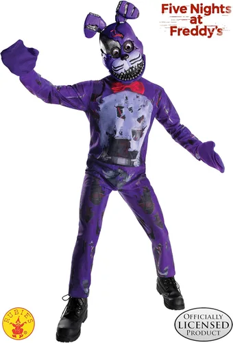 Vista 2 de Rubie's Disfraz de Five Nights at Freddy's Nightmare Bonnie The Rabbit para niños, grande, multicolor