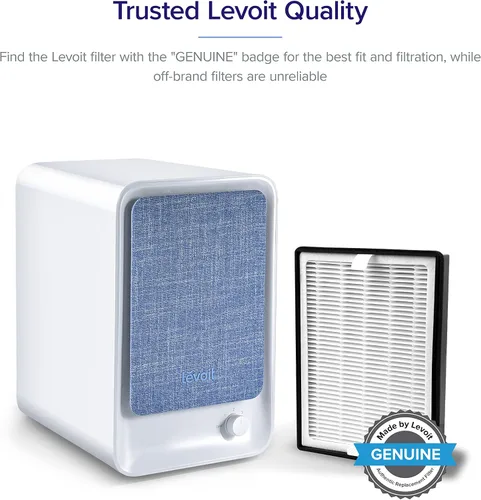 Vista 6 de LEVOIT Purificador de aire para alergias en el hogar, pelo de mascotas en el dormitorio y filtro de repuesto para purificador de aire LV-H126