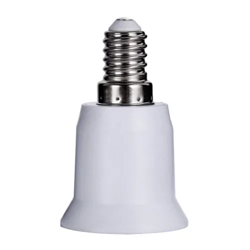 Vista 4 de YiLighting - Base europea E14 a base E26/E27 Edison LED bombillas convertidor adaptador convertidor utilizado para luces LED y CFL