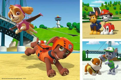 Vista 2 de Ravensburger Rompecabezas de Paw Patrol 3X de 49 piezas