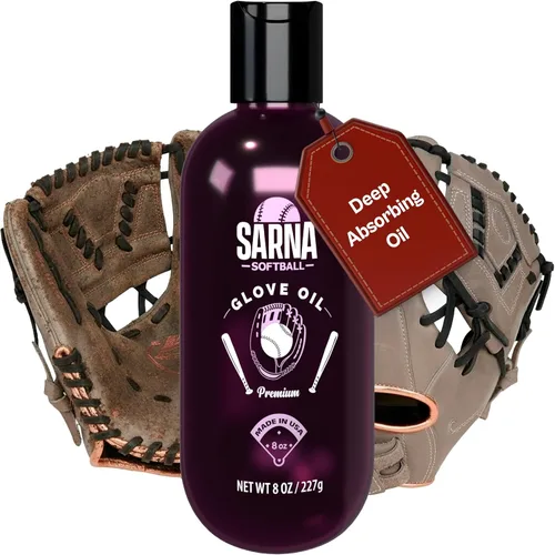 Vista 7 de SARNA BASEBALL Glove Oil for Softball & Baseball Gloves, 8 Oz – Lanolin-Based Formula, Helps Soften Leather & Prevents Cracking – Game-Ready Glove