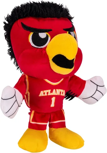 Vista 5 de Bleacher Creatures Atlanta Hawks Harry The Hawk Mascot Kuricha Sentado de Felpa - Suave Mascota Inspirada en Chibi Atlanta Hawks Harry el Halcón