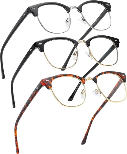 Vista 18 de Perfectmiaoxuan - Gafas con bloqueo de luz azul, anteojos para computadora/juegos/pantalla para mujeres u hombres, anti luz azul y UV