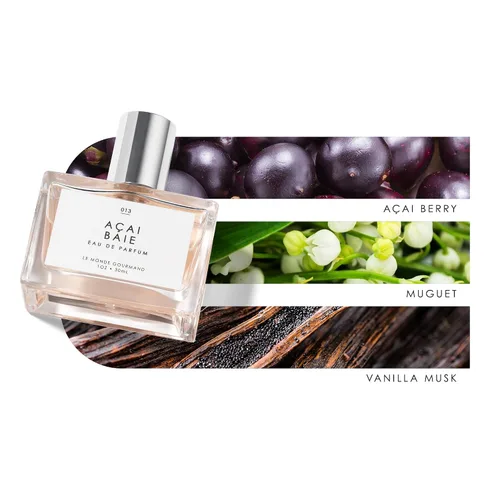 Vista 3 de Le Monde Gourmand Açai Baie Eau de Parfum - 1 fl oz (30 ml) - Notas de vainilla, bayas y lirio del valle