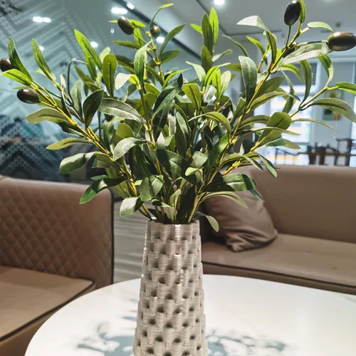 Vista 8 de Heleze Ramas de Olivo Artificiales de 39 Pulgadas Tallos de Vegetación Plantas Falsas con 222 Hojas para Florero Ramas de Olivo Falsas Decoración