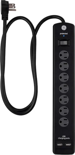 Vista 2 de GE UltraPro Protector SurGE de 7 salidas (40482) y protector GE SurGE de 6 salidas (37442)