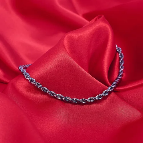 Vista 8 de LIFETIME JEWELRY Collar de cadena de cuerda de 0.236in para mujeres y hombres, chapado en oro real de 24 quilates, Chapado en oro, No es una piedra