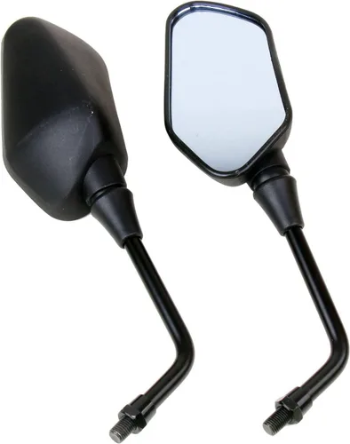 Vista 3 de 1 par de espejos retrovisores de motocicleta negros compatibles con Triumph Tiger Explorer ABS