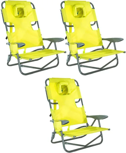 Vista 11 de Ostrich On-Your-Back - Silla de playa reclinable de 5 posiciones (paquete de 2)