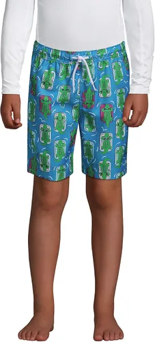 Vista 2 de Lands End Traje de baño con estampado para niños